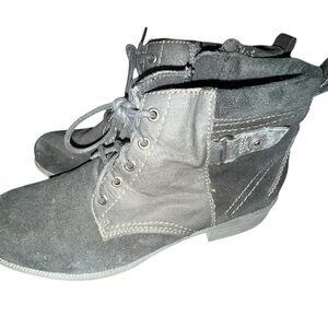 Earth Origins Parker Black Leather Ankle Boots 9.5M